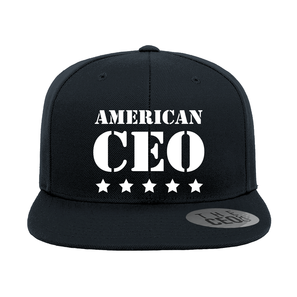 Five Star American CEO Embroidered Flat bill Hat